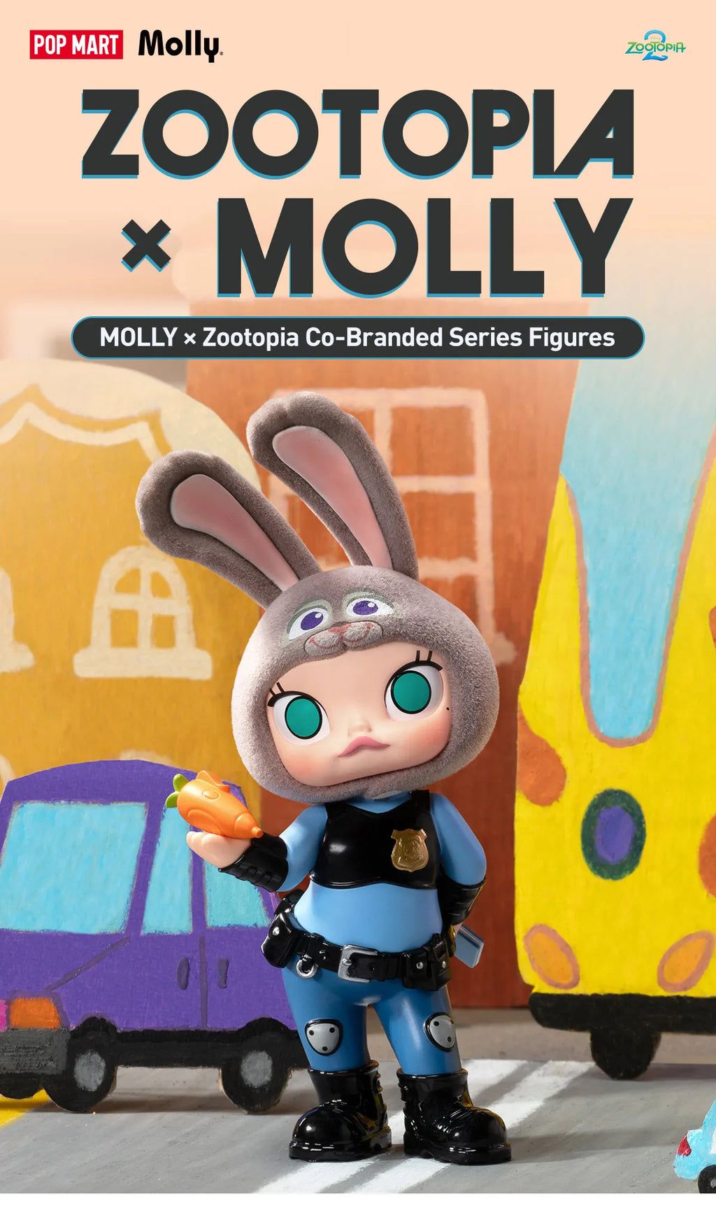 Popmart  MOLLY × ZOOTOPIA CO-BRANDED SERIES FIGURES