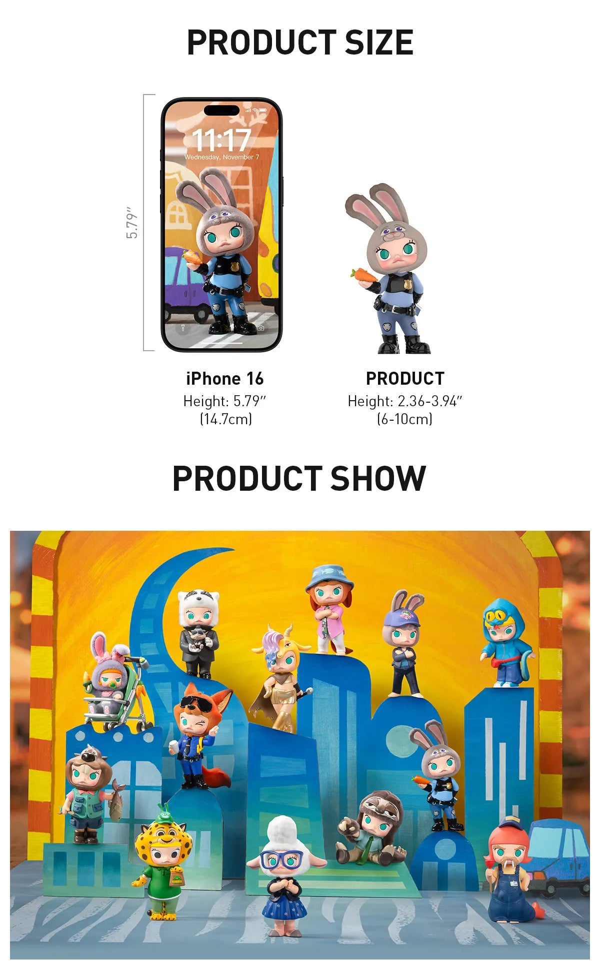 Popmart  MOLLY × ZOOTOPIA CO-BRANDED SERIES FIGURES